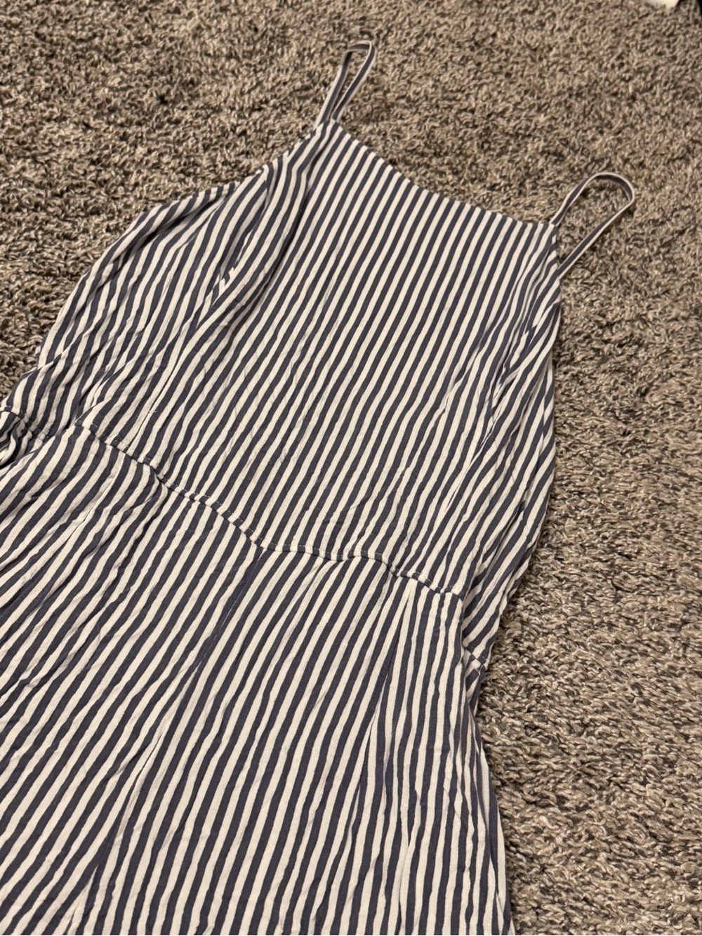 Abercrombie & Fitch Navy and White Striped Girls One-Piece